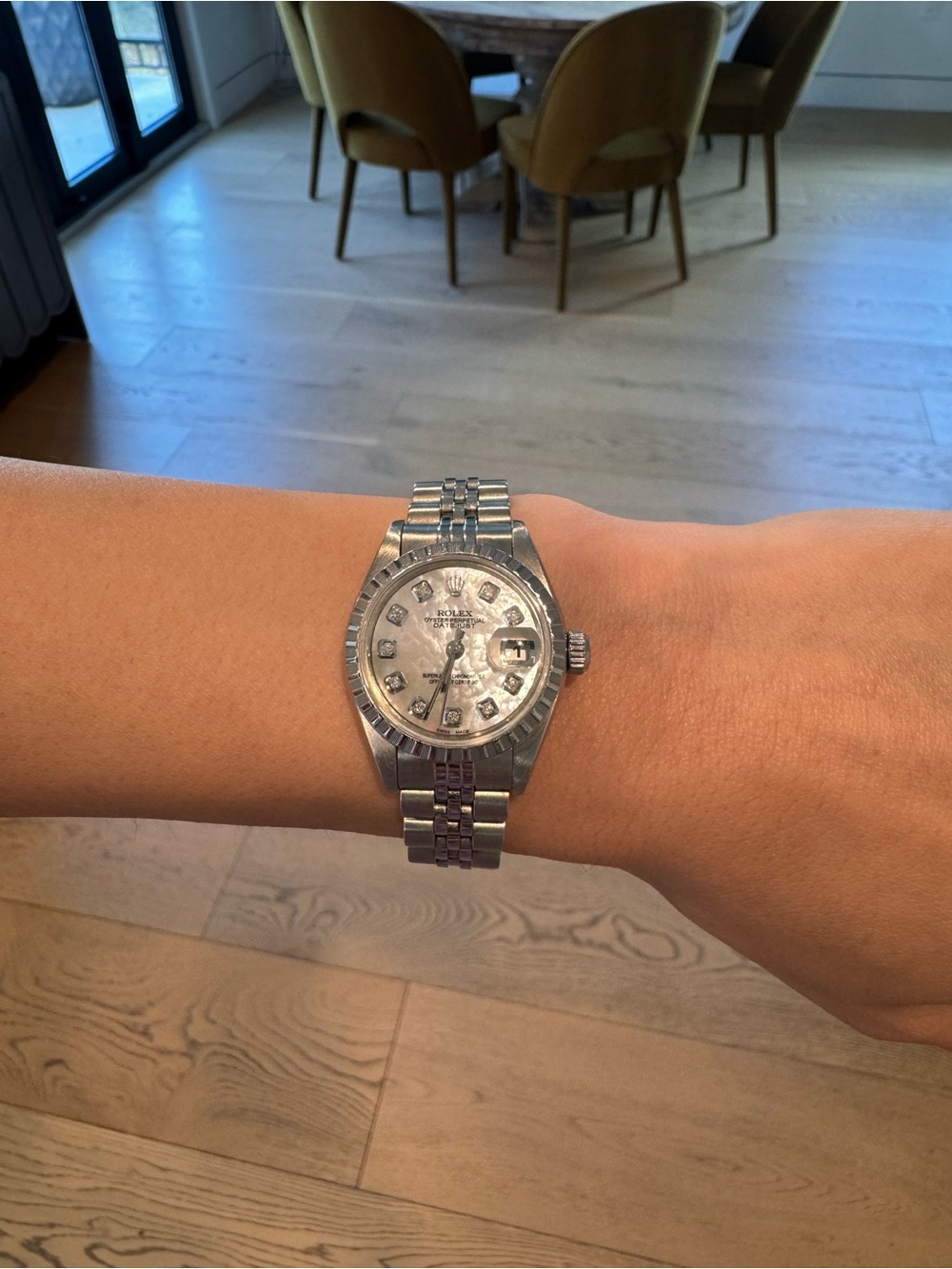 Rolex Datejust Ladies Steel 24mm Mother of Pearl Diamond Dial - Picture 7 of 10